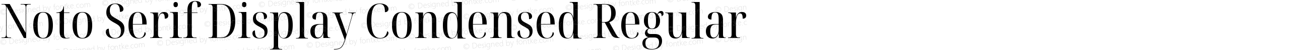 Noto Serif Display Condensed Regular