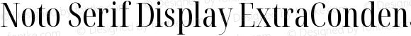 Noto Serif Display ExtraCondensed Regular