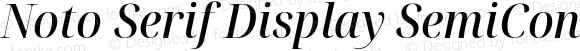 Noto Serif Display SemiCondensed Medium Italic