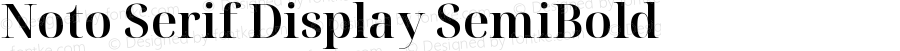 Noto Serif Display SemiBold