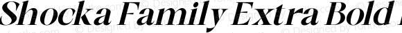 Shocka Family Extra Bold Italic