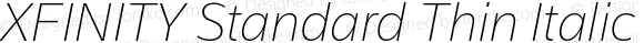XFINITY Standard Thin Italic