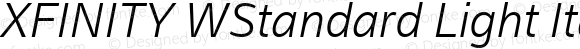 XFINITY WStandard Light Italic