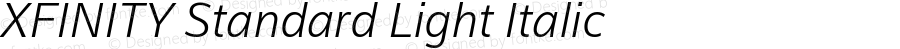 XFINITY Standard Light Italic