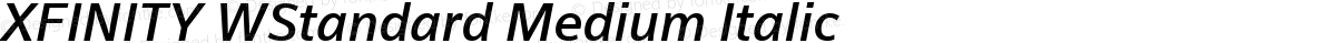 XFINITY WStandard Medium Italic