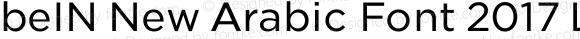 beIN New Arabic Font 2017 Light Version 1.000 | FøM Fix