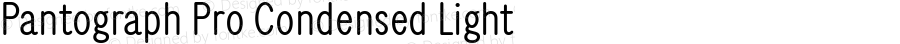 Pantograph Pro Condensed Light