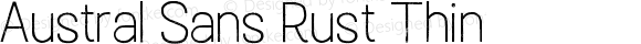 Austral Sans Rust Thin