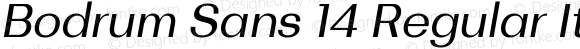 Bodrum Sans 14 Regular Italic