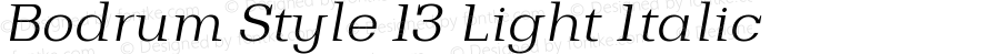 BodrumStyle-13LightItalic