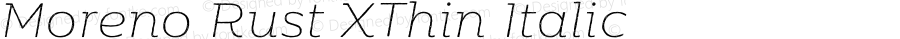 MorenoRust-XThinItalic