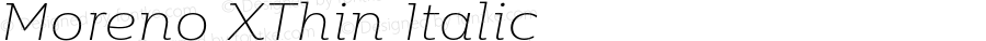 Moreno-XThinItalic