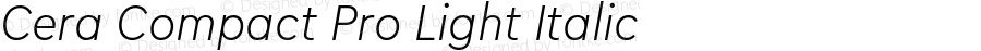 Cera Compact Pro Light Italic