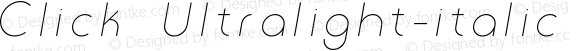 Click-Ultralight-italic