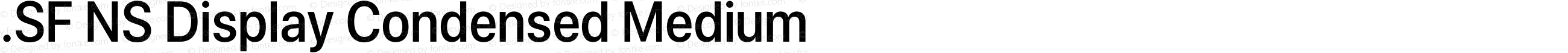 .SF NS Display Condensed Medium