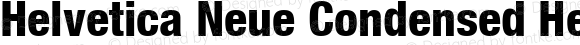 Helvetica Neue Condensed Heavy Regular