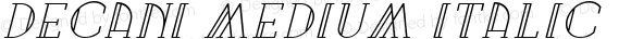 Decani Medium Italic