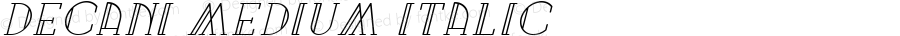 Decani Medium Italic