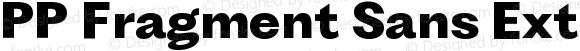 PP Fragment Sans ExtraBold