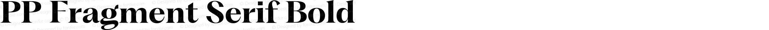PP Fragment Serif Bold