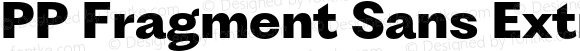 PP Fragment Sans ExtraBold