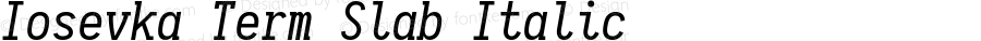 Iosevka Term Slab Italic