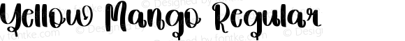 Yellow Mango Regular Version 1.001;Fontself Maker 3.5.4