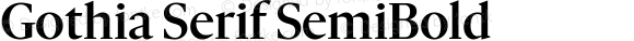 Gothia Serif SemiBold