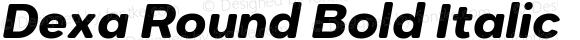 Dexa Round Bold Italic