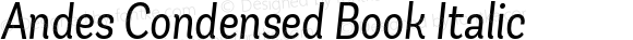 AndesCondensedBook-Italic