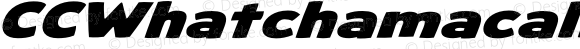 CCWhatchamacallit Expanded Bold Italic