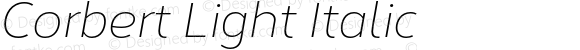 Corbert Light Italic