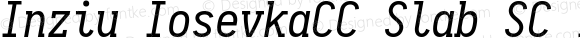 Inziu IosevkaCC Slab SC Italic