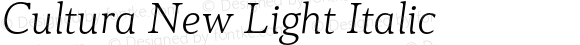 Cultura New Light Italic