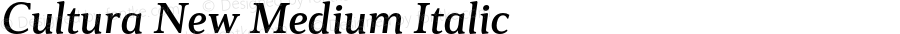 Cultura New Medium Italic