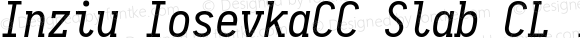 Inziu IosevkaCC Slab CL Italic