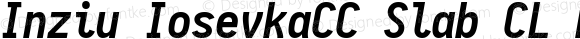 Inziu IosevkaCC Slab CL Bold Italic