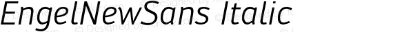 EngelNewSans Italic