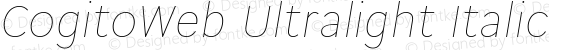 CogitoWeb Ultralight Italic