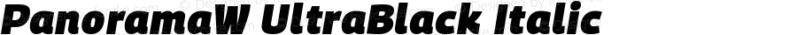 PanoramaW Black Bold Italic