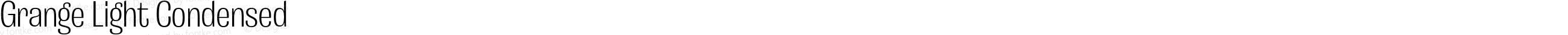 Grange Light Condensed