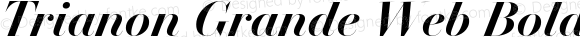 Trianon Grande Web Bold Italic