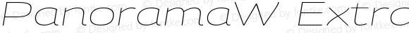 PanoramaW ExtraExtended UltraLight Italic