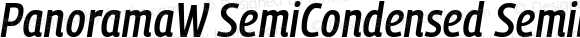 PanoramaW SemiCondensed SemiBold Italic