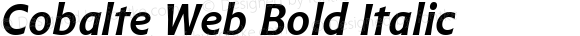 Cobalte Web Bold Italic