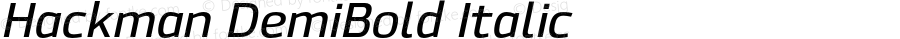 Hackman DemiBold Italic