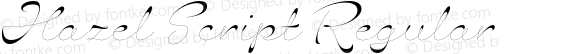 Hazel Script Regular