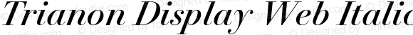 Trianon Display Italic