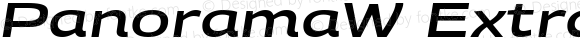 PanoramaW ExtraExtended SemiBold Italic