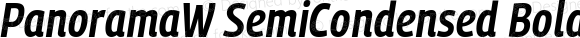 PanoramaW SemiCondensed Bold Italic